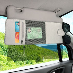 Car Sun Visor Extender Anti-glare Sun Blocker Car Window Sunshade And UV Rays Blocker With Sunglasses Card Organizer Accessories