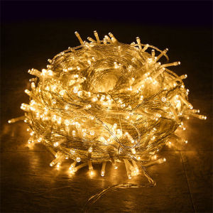 [EU cắm] Đèn Vòng hoa giáng sinh dây đèn LED 10M 100 đèn Đèn Cổ Tích tiệc tùng lễ hội chống nước trang trí cây ngoài trời trong nhà 8 chế độ màu trắng/màu trắng ấm/Xanh 8 màu tùy chọn đèn rèm