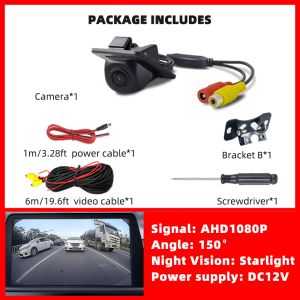 QXNY HD Reverse Rear View Backup Camera License Plate Light Mount AHD1080P or 720P or CVBS Assist System for CAR Kia K3 K3S.