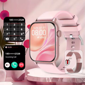 2026 New Smart Watch with Voice Calling Health Monitor IP68 Water Resistance Smart Notifications Voice Assistant Smartwatch Hw12