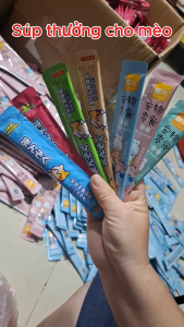 Combo 200 Thanh Súp Thưởng Cho Mèo Shizuka - Choazol Soup Thưởng Cho Mèo Súp Dinh Dưỡng Dành Cho Mèo Từ 2 Tháng Tuổi - Nhàn Pet Shop