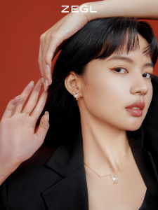 ต่างหูรูปกระต่าย ZEGL ของขวัญปีนักษัตรกระต่ายสำหรับผู้หญิง ต่างหูรูปตาแมวแบบปีใหม่ 2024 ต่างหูแฟชั่น จี้หู