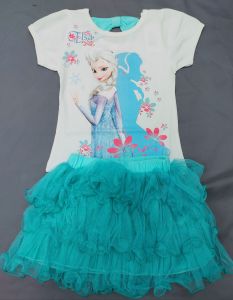 Frozen Skirt Terno For Kids