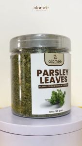 ALAMEE Parsley Kering Daun Peterseli Dried Persley Flakes Leaves Bumbu Dapur Garnish Organik 125gr