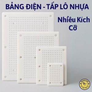 Bảng điện nhựa tấp lô đế gắn ổ cắm công tắc lên tường