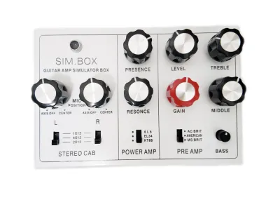 ⭐⭐⭐Leeky DI Box Effect PedalPreamp Simulator PedalPower Amp Sim PedalStereo Cab Simulator Guitar Pedal for Electric Guitar