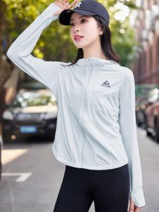 เสื้อคลุมกันแดดผ้าไหมน้ำแข็งฤดูร้อน ทรงสลิมฟิต สำหรับผู้หญิง แฟชั่น ป้องกันแสงแดด เสื้อคลุมกันหนาวแบบบาง ปี 2025