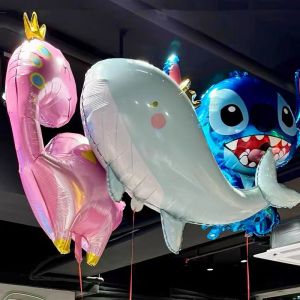 ลูกโป่งไฮโดรเจนสัตว์น่ารัก ฟิล์มอะลูมิเนียม ตกแต่งงานวันเกิด ถ่ายรูป ลูกโป่งไฮโดรเจน ลูกโป่งวันเกิด ลูกโป่งวันเกิด