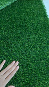หญ้าเทียม 2 Cm ขนแน่นหนา 18 ฝีเข็ม เคลือบกันUV+เสริมตาข่าย เริ่มต้น 2 ตร.ม