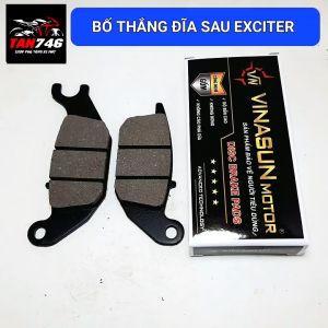 Má phanh bố thắng đĩa sau VINASUN lắp EXCITER 135 Ex150 Ex155 Sonic 125 xăng cơ AXELO và một số dòng xe khác.