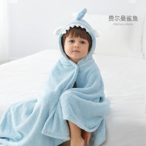 Imomoto Baby Bath Robe Quick Dry Absorbent Hooded Childrens Coat Towel with Hat for Newborn Infants And Toddlers