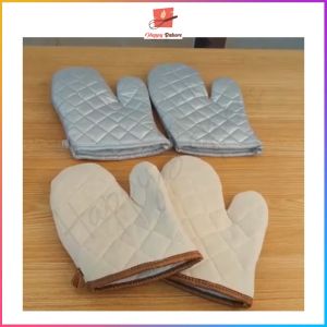 Cloth Baking Cooking Mitt Glove | Extra Thick | Heat Resistance | Cloth Material