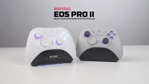 Fantech | FANTECH EOS PRO II Wireless Gamepad Hall Effect Joysticks Triggers RGB Light Gaming Controller With New Upgrade 1000hz