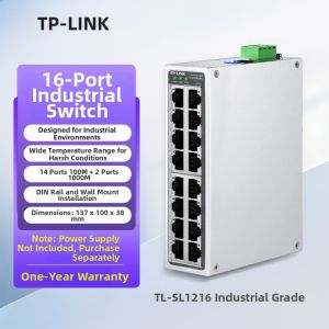TP-Link | Industrial Rail POE Gigabit Switch