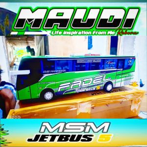 miniatur bus msm asyrof maudi jetbus 5