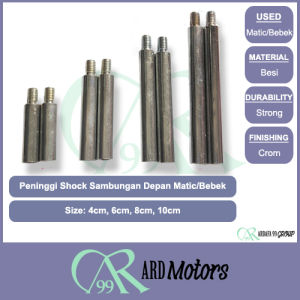 Peninggi Shock Skok Sambungan Shock Depan Matic Metik Bebek Universal 4cm 6cm 8cm 10cm
