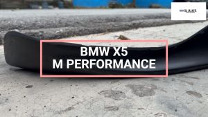 BMW X5 M PERFORMANCE FRONT LIP MATERIAL FRP FIBER REINFORCED PLASTIC
