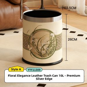 Vintage Design Home Trash Can Large Capacity Dual Bin