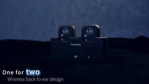 M-VAVE WP-12 Wireless Earphone Monitor System  2.4GHz 1T2R System w/Ultra-Latency 24H Playback 1800mAh Charging Case  Supporting band performances hosting speeches