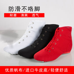 Soft Bottom Canvas Jazz Dance Shoes High And Low Cut for Adults And Children Practice Ballet Modern Dance Shoes for Women