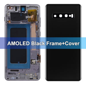 AMOLED Screen For Samsung S10 Plus G975F G975U G975W Lcd Display Digital Touch Screen Assembly S10+ with Frame Replacement