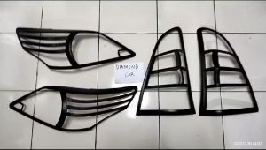 New Paket garnish lampu hitam doff Grand Innova 2012-2015.