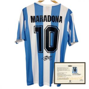 86 Vintage Argentina Maradona Short-Sleeved Shirt Printed Signature Jersey fan gift