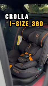 Crolla i-Size 360 R129 Spin Car Seat (New Born to 135cm) 360° Smooth Rotation i-Size Certified Newborn to 135cm (Approx 12 Years Old) 1 to 1 Crash Exchange 3 Years Warranty