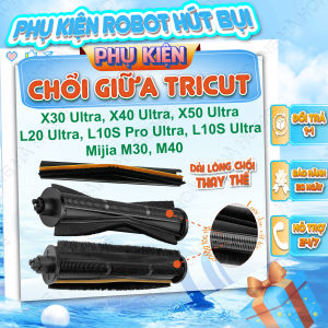 Chổi Tricut Dreame - Chổi Tricut tự cắt tóc chống rối dùng cho các dòng Robot hút bụi Dreame Seri - Chổi giữa robot hút bụi Xiaomi - Phụ kiện robot hút bụi Dreame - Phụ kiện robot hút bụi Xiaomi - Dải lông thay thế chổi tricut