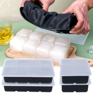 4/6/8/15Grids Reusable Silicone Ice Cube Mold Square Ice Maker Whiskey Ice Tray Mold Popsicle Kitchen Tools Silicone Ice Cube Square Tray Mold