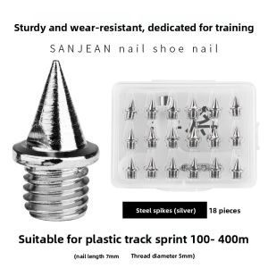 Boxed 18pcs Carbon Nail Running Shoes Spike Shoe Nail Short Sharp Nail Steel Tower Nail Athletics Track And Field Sports Shoes