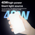 Portable LED Video Light 40W RGB Pocket-Sized Mini Portable Light Temperature Control Built-in Rechargeable Battery PD Charging. 