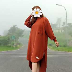NARA Midi Dress /Dress Simpel Kekinian/Dress Crinkle Airflow