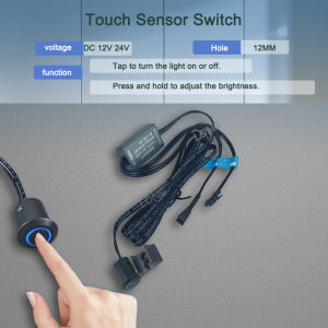 DC12V 24V LED Cabinet Light Sensor Switch Hand Sweep Touch Dimming Door Control Sensor Hidden Installation Closet Light Switch