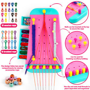 DIY Arts and CraftsFriendship Bracelet Making Kit - Best Birthday Gift Ideas - Popular Bracelet Rope Making Toy Set