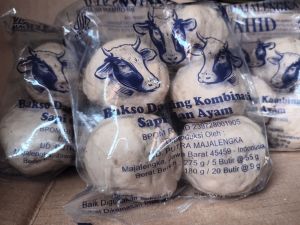 paket 3bks baso sapi wahid 1bungkus isi 5butir ukuran besar