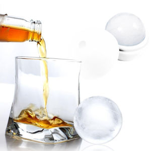 Round Silica Gel Ice Ball Large Whiskey Cocktail Ice Cube Mold Creative Household Ice Tray Frozen Spherical Ice Maker