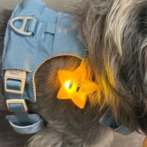 Glowing Dog Leash Light Portable Night Walking Dog Collar Anti-Lost Cat Pendant Light Pet Supplies Dog Leash Lamp