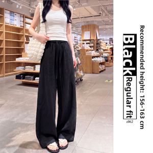 YAYANGREN | Thin Breathable Drape Trousers Small Size Flax