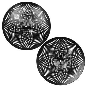 IRIN | SLADE MD135 Silent Mute Drum Cymbal Black Metal Low Volume Practice Cymbal 14‑20Inch Universal Drum Kit Percussion Accessory