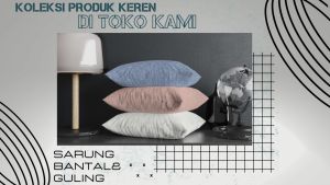 1 SET Sarung bantal/guling dewasa embos modern&minimalsi terbaru