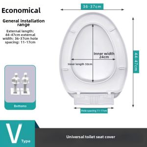 NAIFUNA | Thick Slow-Drop Toilet Seat Cover
