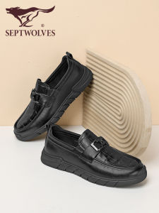 SEPTWOLVES | Casual Loafer Shoes Mens Slip-On 100% Genuine Leather