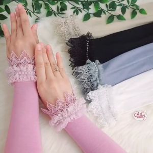 Handsocks BELLA by Asty Couture Lycra Cotton Laced
