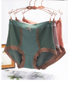 plus Size High Waist Womens Underwear Breathable Seamless Large 200 Pounds Triangle Shorts Comfortable Home Clothes