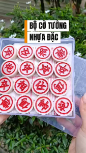 Bộ Cờ Tướng Chất Liệu Nhựa Đặc Siêu Cứng Kích Thước Bàn 43*39Cm