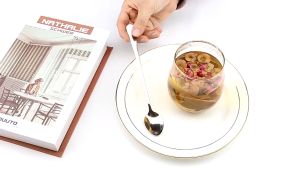 Newyorkbigsale ช้อน ช้อนกาแฟ ช้อนคนเครื่องดื่ม ปากเล็ก ด้ามยาว No.Y1183