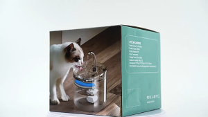 Wireless Smart Cat Water Fountain 2L 2500mAh Auto Pets Water Dispenser Dog Drinking Bowl with LED