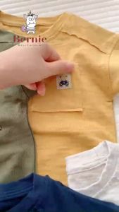 Quần sọt kaki đùi và áo thun ba lỗ hàn quốc tank top cho bé trai bé gái 1 đến 7 tuổi BERNIE