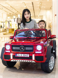 Lapunes Mercedes-Benz Big G Childrens Electric Car Four-Wheel with Remote Control Seated Baby Child Toy off-Road Vehicle